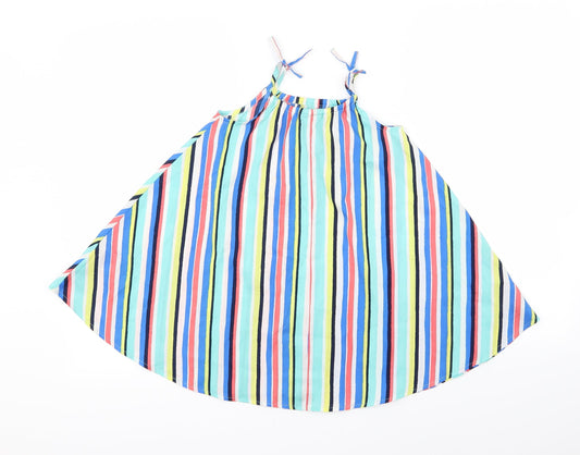 girlsweat Girls Blue Striped A-Line Size 4 Years