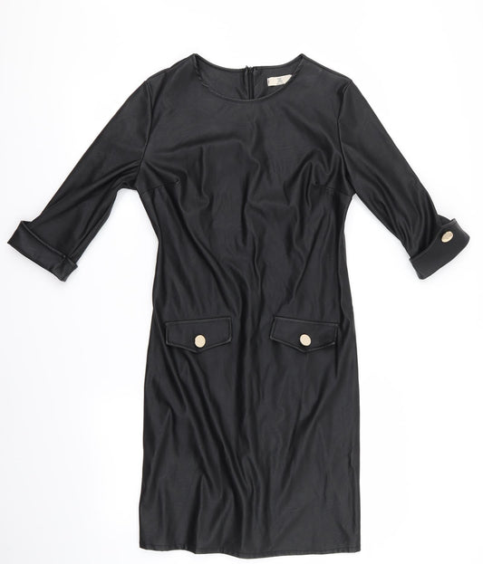 V&L Womens Black Bodycon Size M