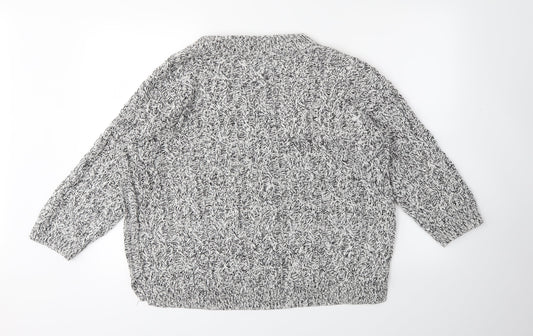 H&M Womens Grey Pullover Jumper Size M