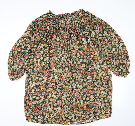 Nutmeg Womens Multicoloured Floral Fit & Flare Size 12