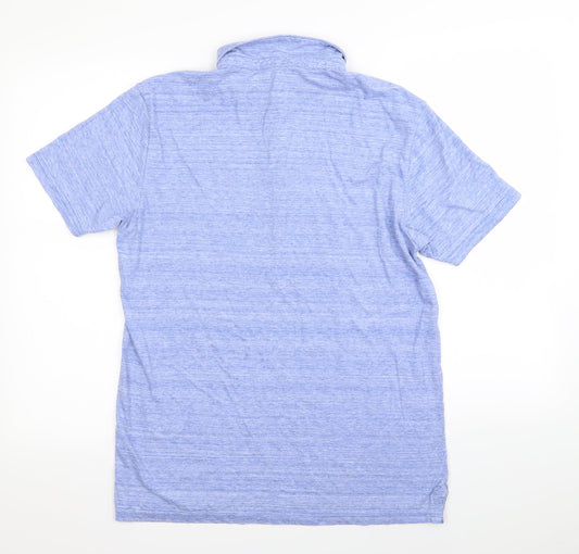 Cedar Wood State Mens Blue Polo Size M