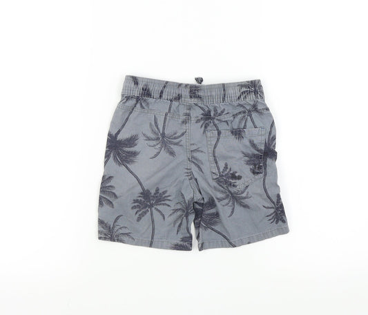 DENIM CO Boys Grey Geometric Bermuda Shorts Size 3 Years