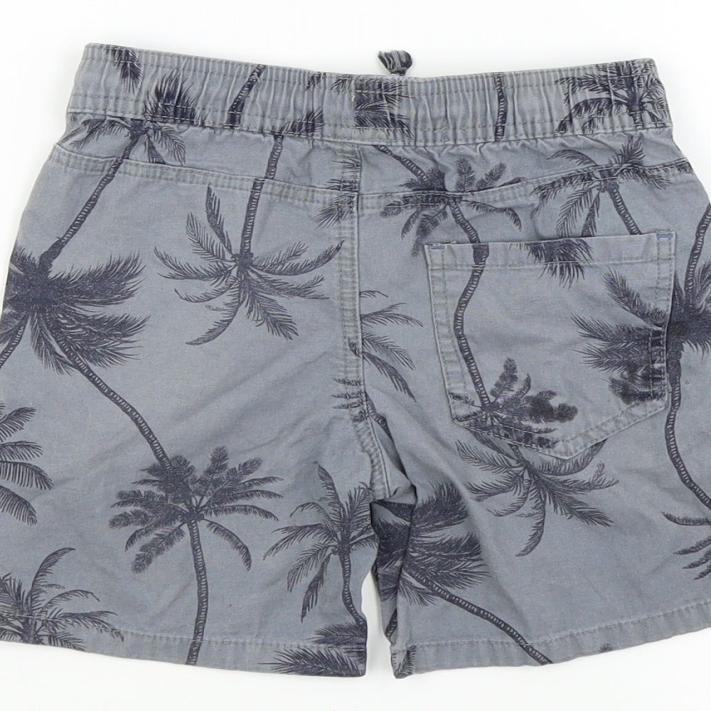 DENIM CO Boys Grey Geometric Bermuda Shorts Size 3 Years