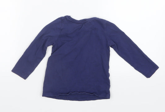 Nutmeg Girls Blue Basic T-Shirt Size 2-3 Years