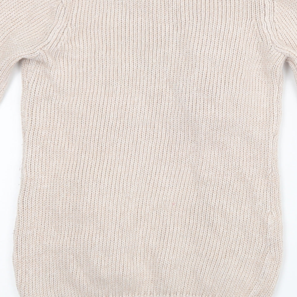 Debenhams Girls Pink Knit Pullover Jumper Size 12-13 Years - Long