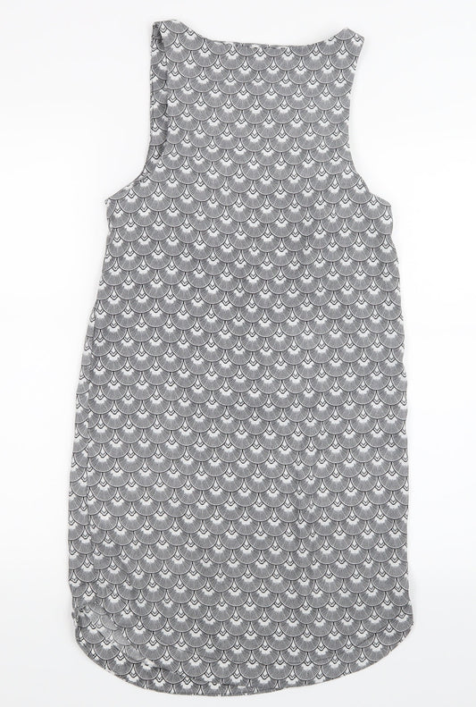 H&M Womens Black Geometric Tank Dress Size 4