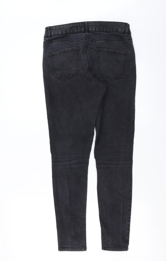 George Womens Black Denim Skinny Jeans Size 10 L28 in