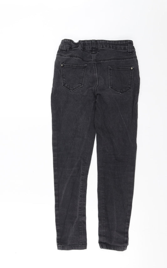 Primark Girls Black Denim Skinny Jeans Size 9-10 Years