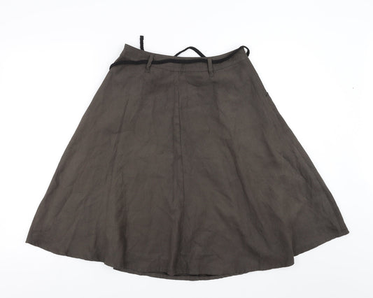 TopSecret Womens Green A-Line Skirt Size 6