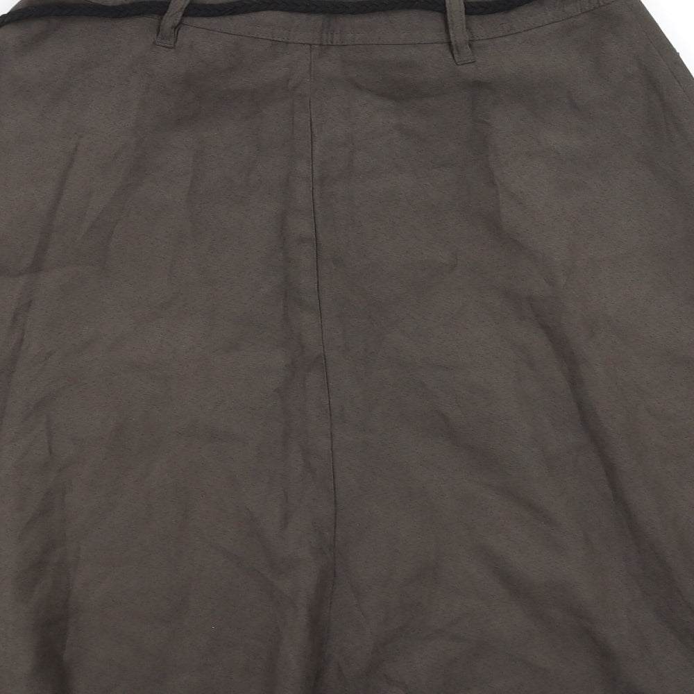 TopSecret Womens Green A-Line Skirt Size 6