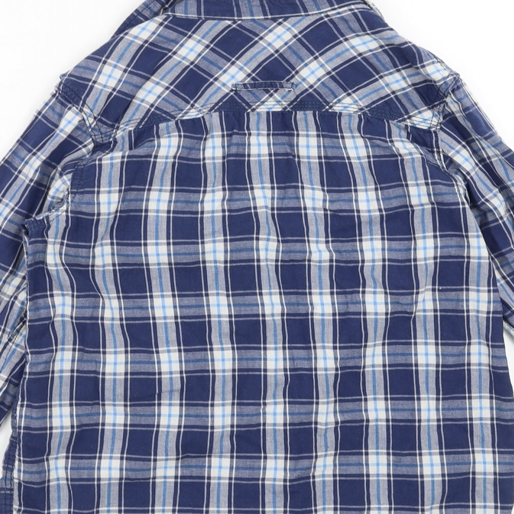 Primark Boys Blue Check Basic Button-Up Size 9-10 Years