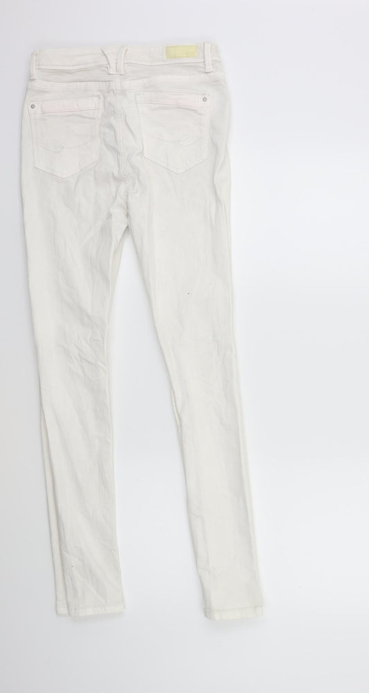 EDC Womens White Denim Skinny Jeans Size 26 in L30 in