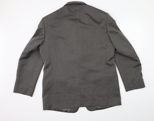 Preworn Mens Grey Jacket Suit Jacket Size 44