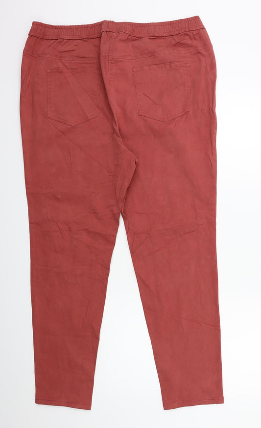 Mia Moda Womens Brown Denim Jegging Jeans Size 38 in L29 in