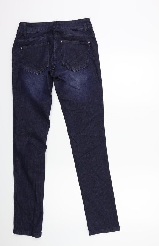 Preworn Womens Blue Denim Skinny Jeans Size 25 in L32 in
