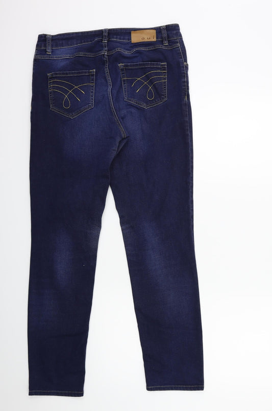 Oui Womens Blue Denim Skinny Jeans Size 32 in L30 in