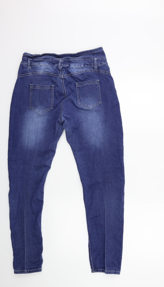 FALMER Womens Blue Denim Skinny Jeans Size 30 in L29 in