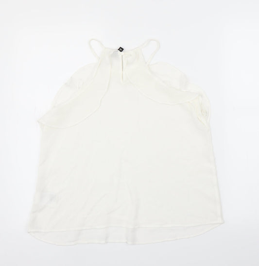 H&M Womens White Camisole Blouse Size 12