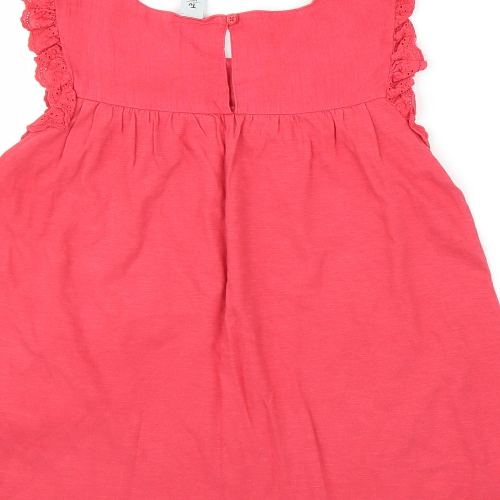 TU Girls Pink Tunic Blouse Size 8 Years