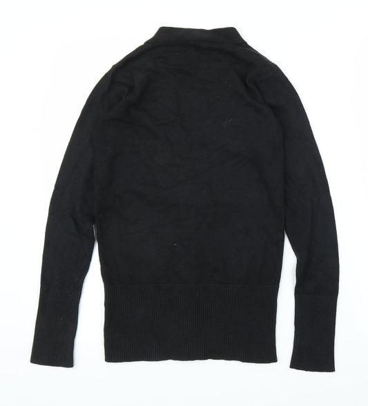M&S Girls Black Cardigan Jumper Size 11 Years