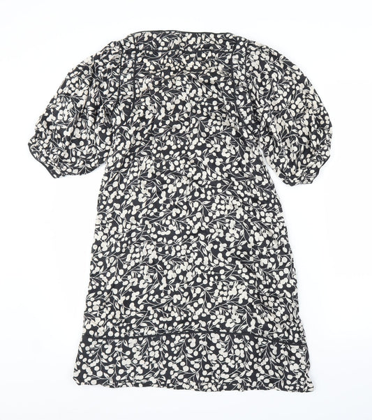 Monsoon Womens Beige Floral A-Line Size 10