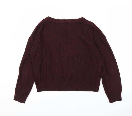 Brave Soul Womens Purple Pullover Jumper Size XS