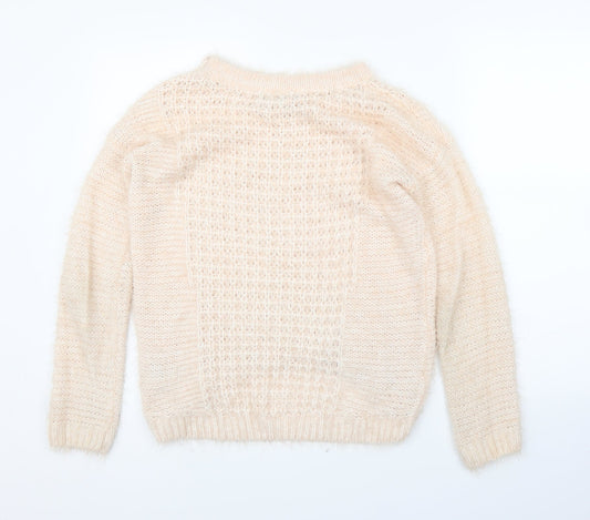 New Look Womens Pink Pullover Jumper Size 8