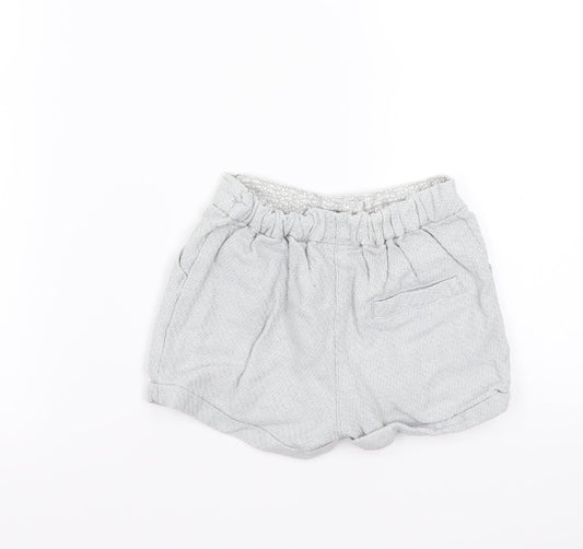 NEXT Girls Grey Bermuda Shorts Size 4-5 Years
