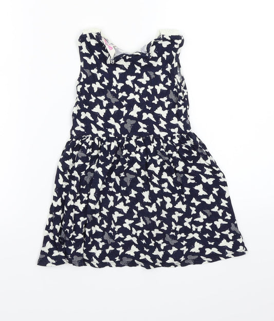 Girl2girl Girls Blue Animal Print A-Line Size 2-3 Years