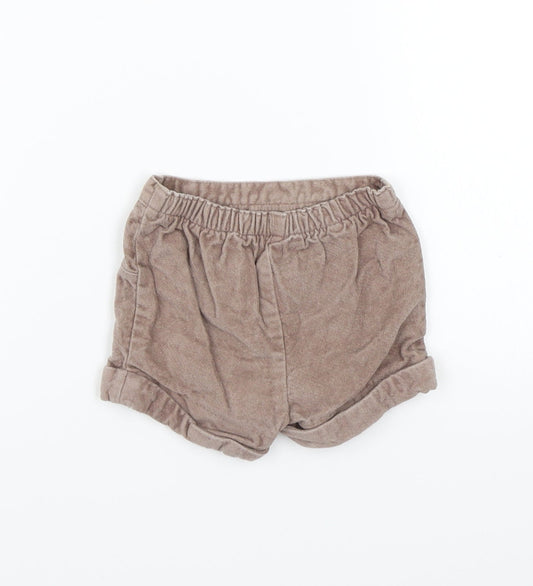 Baby Boutique Girls Brown Cropped Trousers Size 0-3 Months
