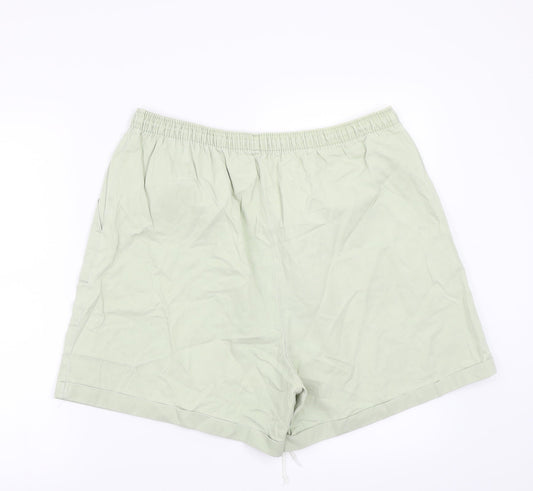 Preworn Womens Green Bermuda Shorts Size 20