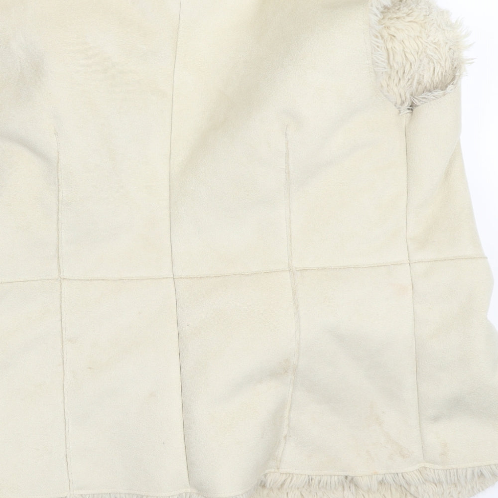 New Look Womens Beige Gilet Waistcoat Size 12