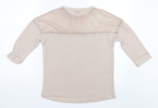 River Island Womens Beige Pullover Jumper Size 10