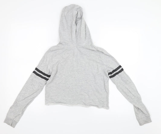 H&M Girls Grey Pullover Hoodie Size 12-13 Years