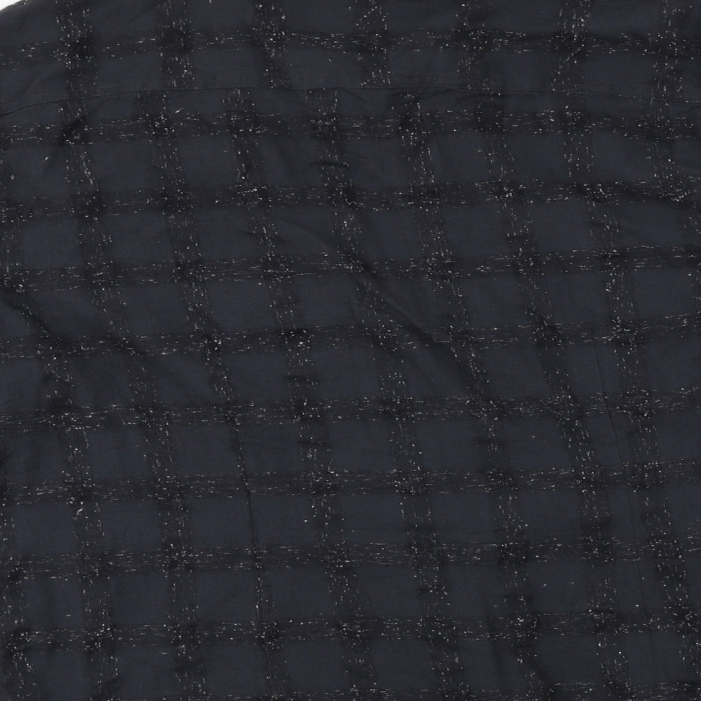 Authentic Casual Wear Mens Black Button-Up Size XL