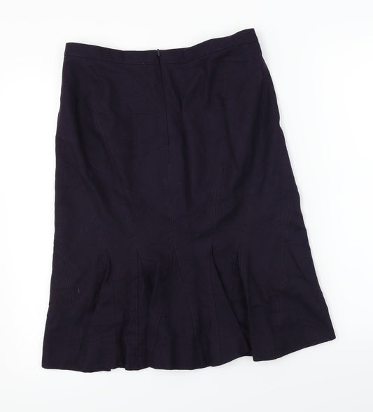 keu Womens Purple A-Line Skirt Size 12