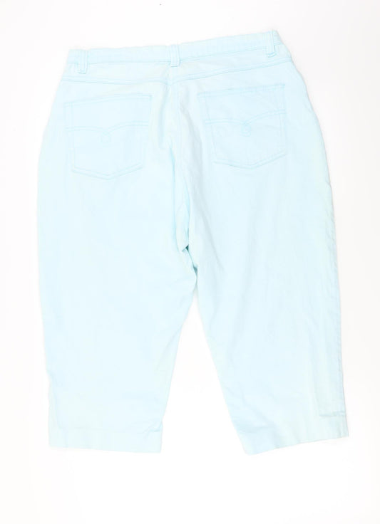 Papaya Womens Blue Trousers Size 32 in