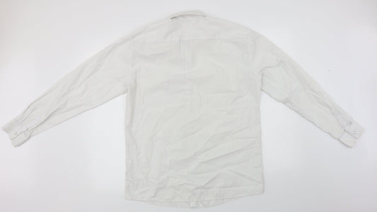 F&F Boys White Basic Button-Up Size XL