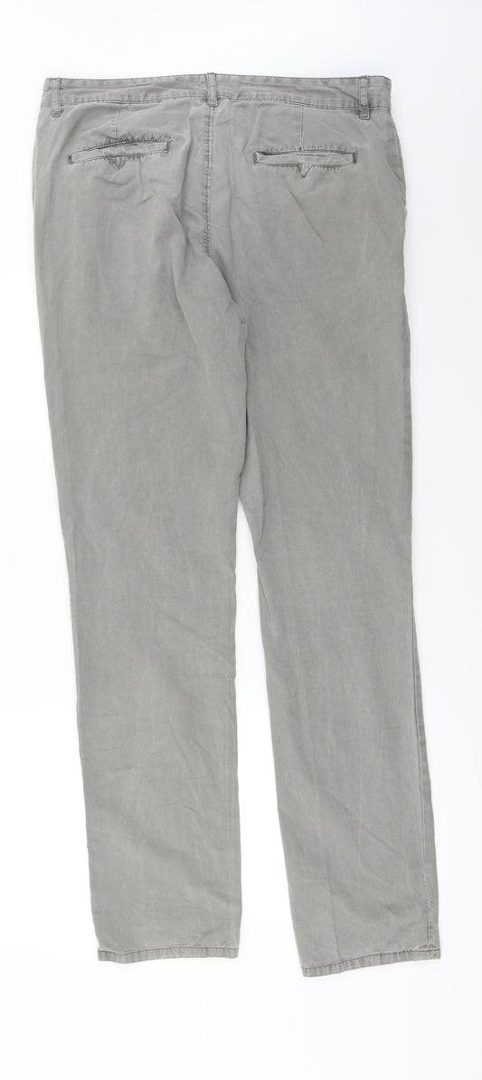 ASOS Womens Grey Trousers Size 36 in L31 in