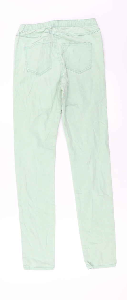 Preworn Womens Green Trousers Size 6 L27 in