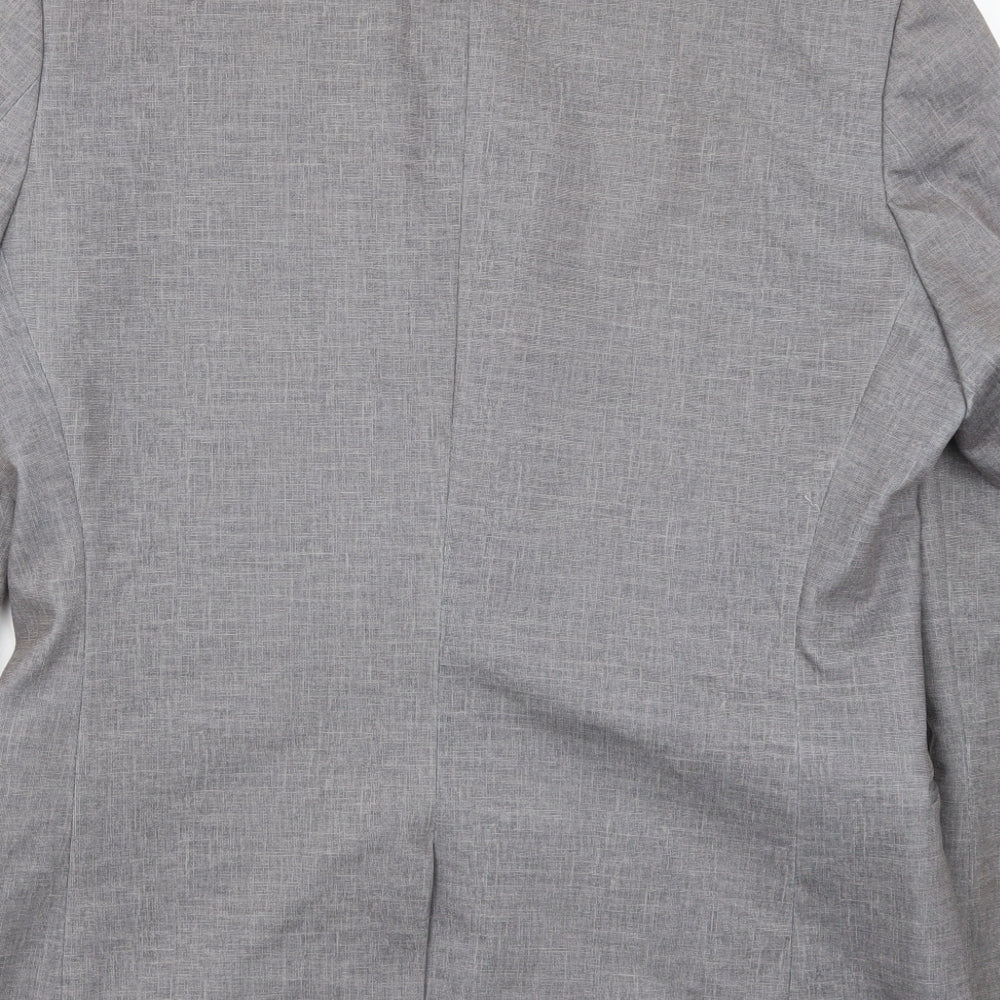 New Look Mens Grey Jacket Suit Jacket Size 40