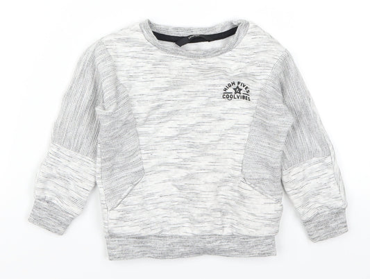 George Boys Grey Basic T-Shirt Size 12-18 Months - High Fives Cool Vibes