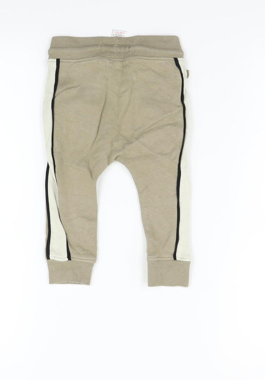 NEXT Girls Beige Jogger Trousers Size 12-18 Months