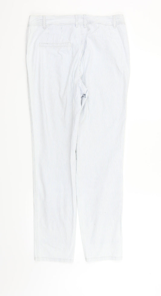 Papaya Womens Blue Trousers Size 10 L27 in
