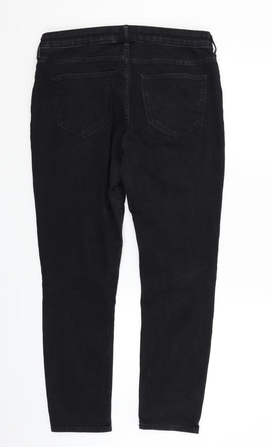 &DENIM Womens Black Straight Jeans Size 32 in L27 in