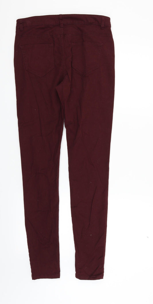 deniem & co Womens Purple Straight Jeans Size 10 L29 in