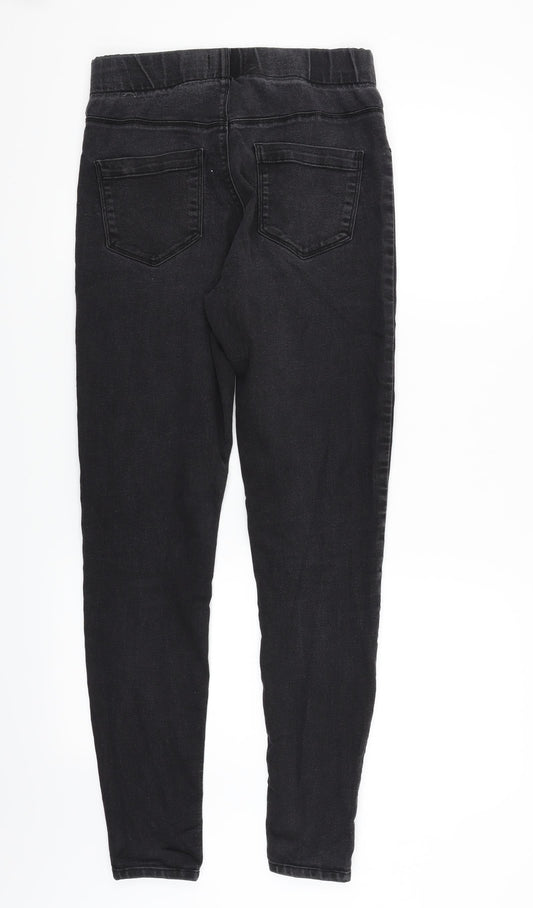 /Denim Womens Black Jegging Trousers Size 8 L27 in