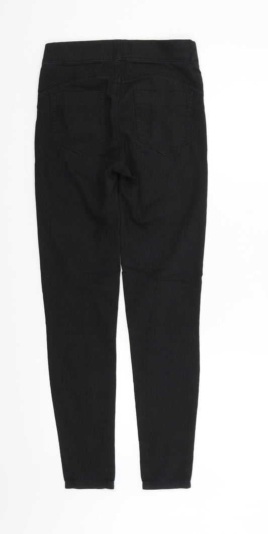 deniem & co Womens Black Trousers Size 6 L27 in
