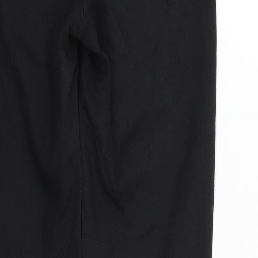 deniem & co Womens Black Trousers Size 6 L27 in