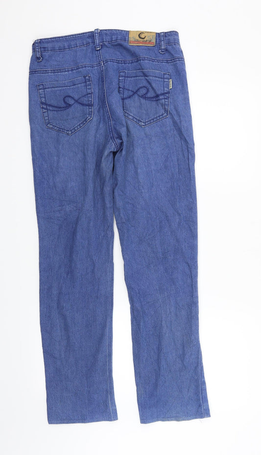 Sunbird Womens Blue Straight Jeans Size 30 in L30 in